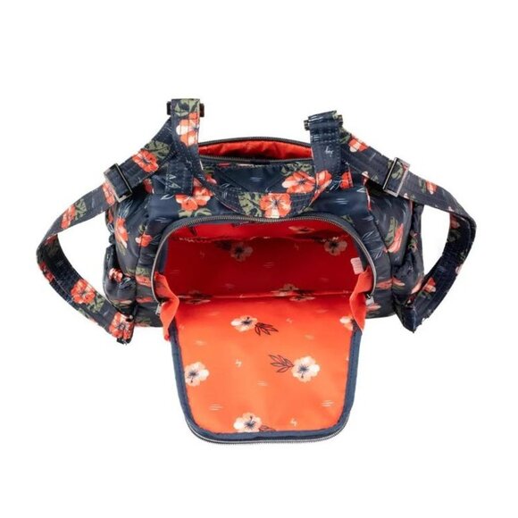 Lug Skyhop Convertible Backpack Aloha Navy Tropical Print main image 5